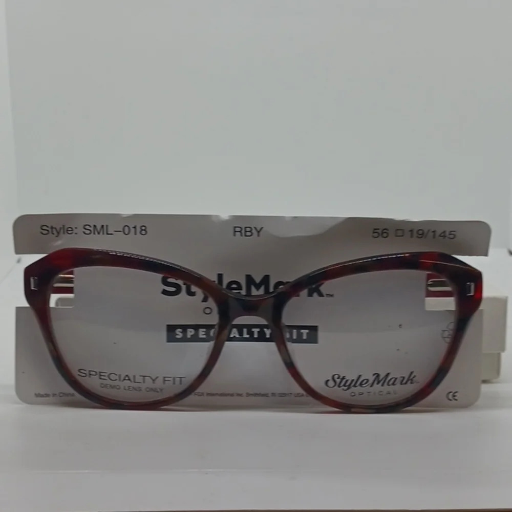 NWT WOMEN'S STYLE MARK EYEGLASS FRAMES SML-018 RUBY